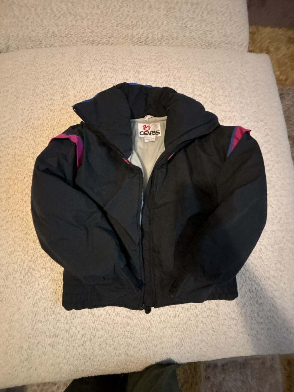 Vintage Cevas Gore-Tex Colorblock Ski Jacket Black Pink Blue